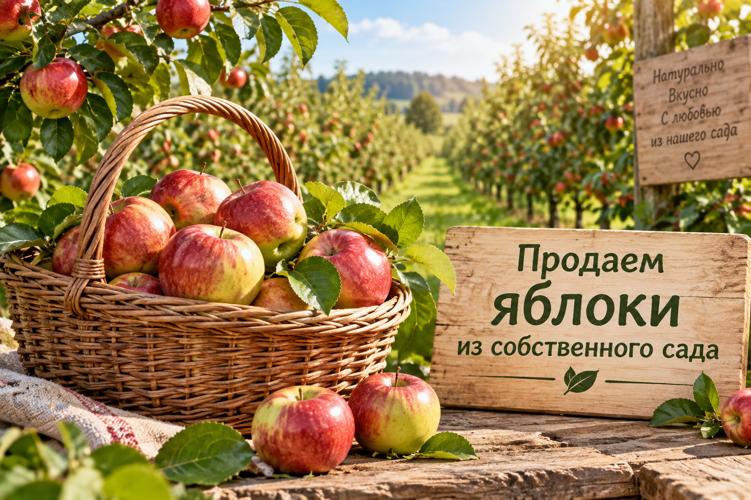 Продаем яблоки из собственного сада