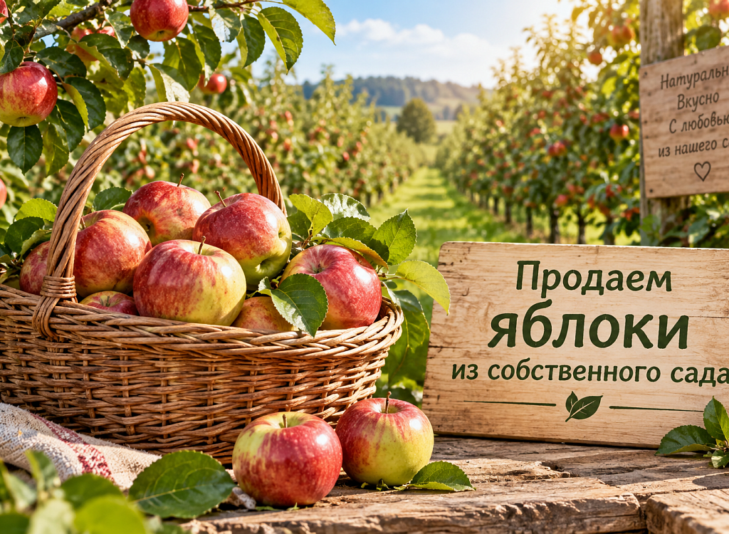 Продаем яблоки из собственного сада